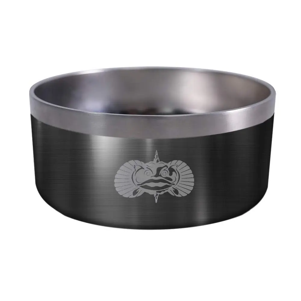 TOADFISH Non-Tipping Dog Bowl - Double-Walled Stainless Steel with SmartGrip