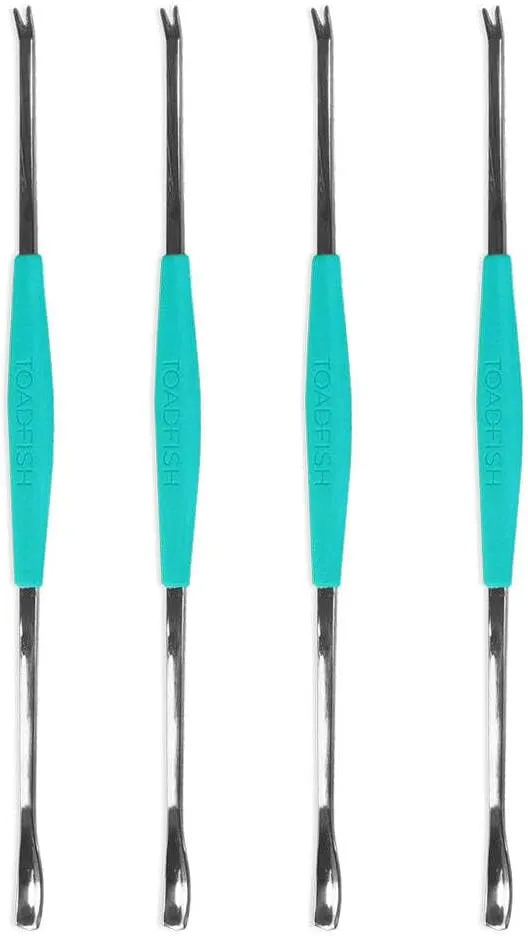 TOADFISH Stainless Steel Seafood Forks Picks - 4 Pack