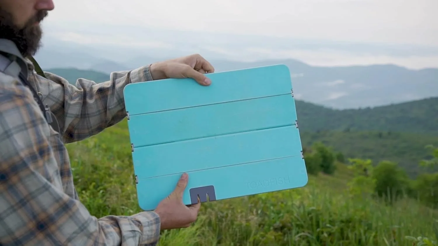 TOADFISH Stowaway Folding Cutting Board with Built-In Knife Sharpener