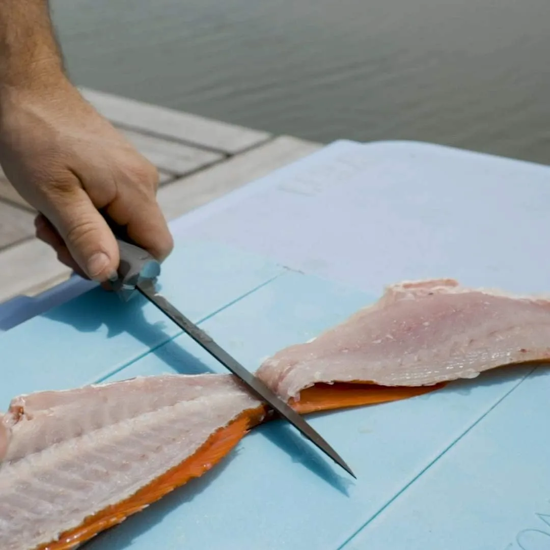 TOADFISH Stowaway Folding Cutting Board with Built-In Knife Sharpener