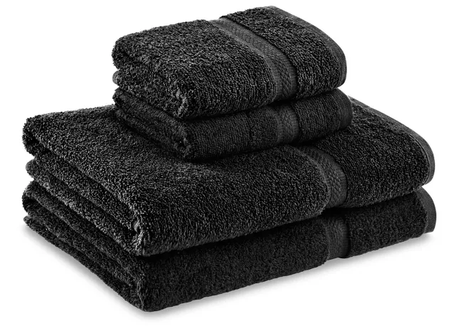 TOALLAS NEGRAS PARA BAÑO Y MANOS