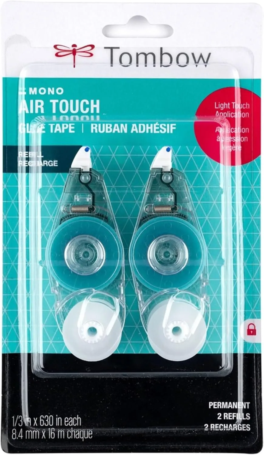 Tombow Mono Air Touch Adhesive Refill, 2-Pack