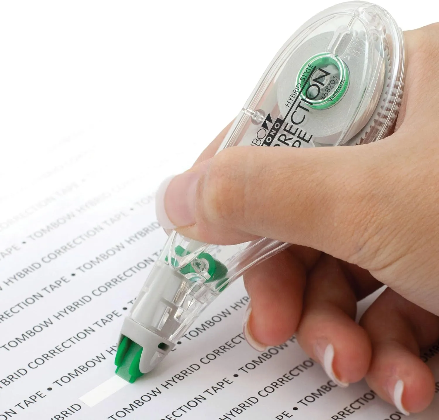 Tombow MONO Hybrid Correction Tape, 10-Pack, 0.17in x 394in, Non-Refillable