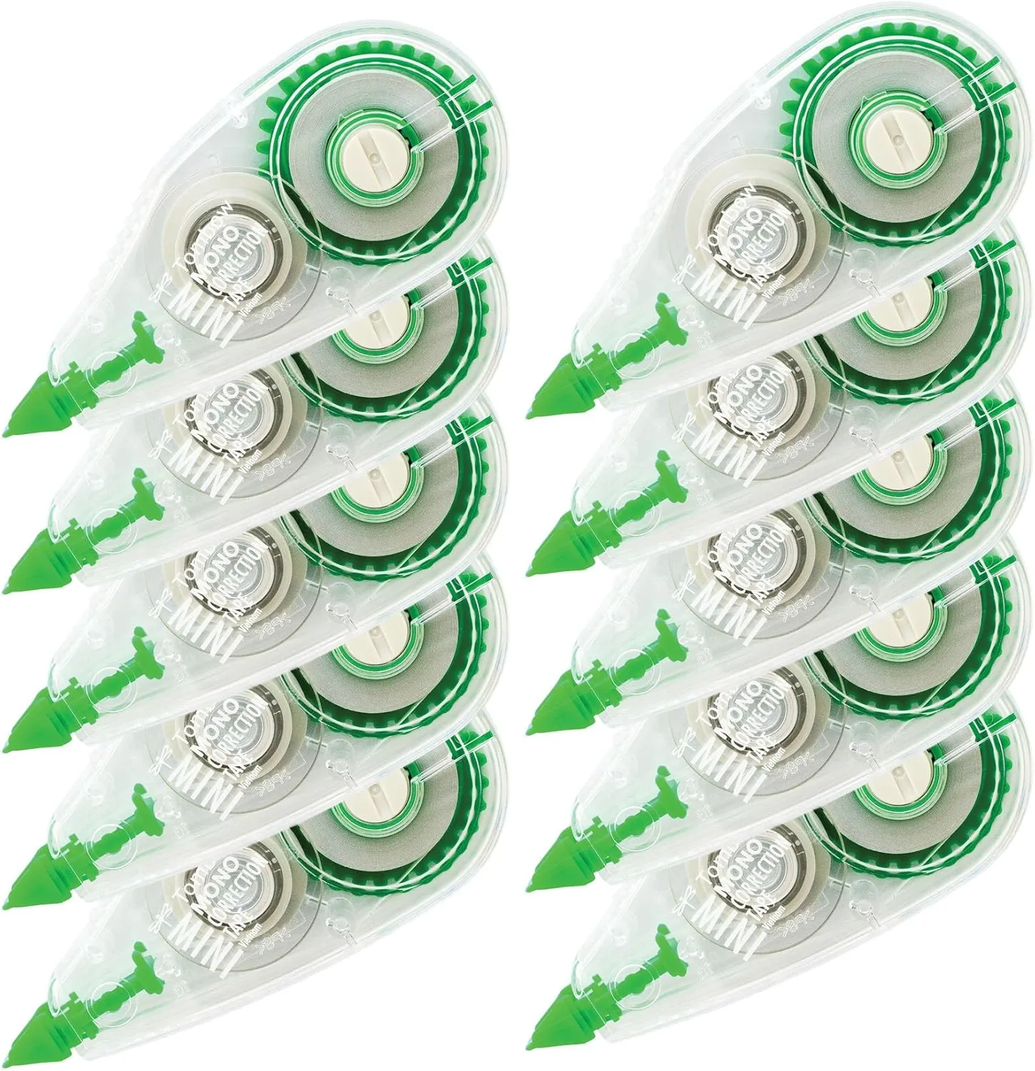 Tombow MONO Mini Correction Tape, 1/6in x 315in, 10-Pack (Clear)
