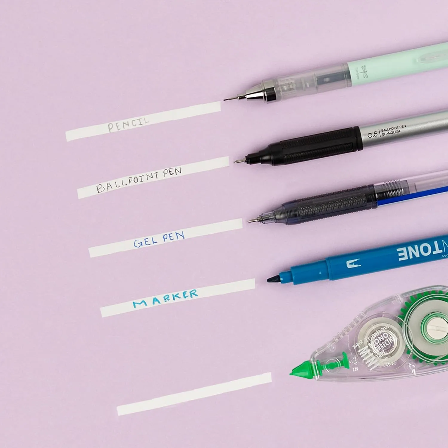 Tombow MONO Mini Correction Tape, 1/6in x 315in, 10-Pack (Clear)