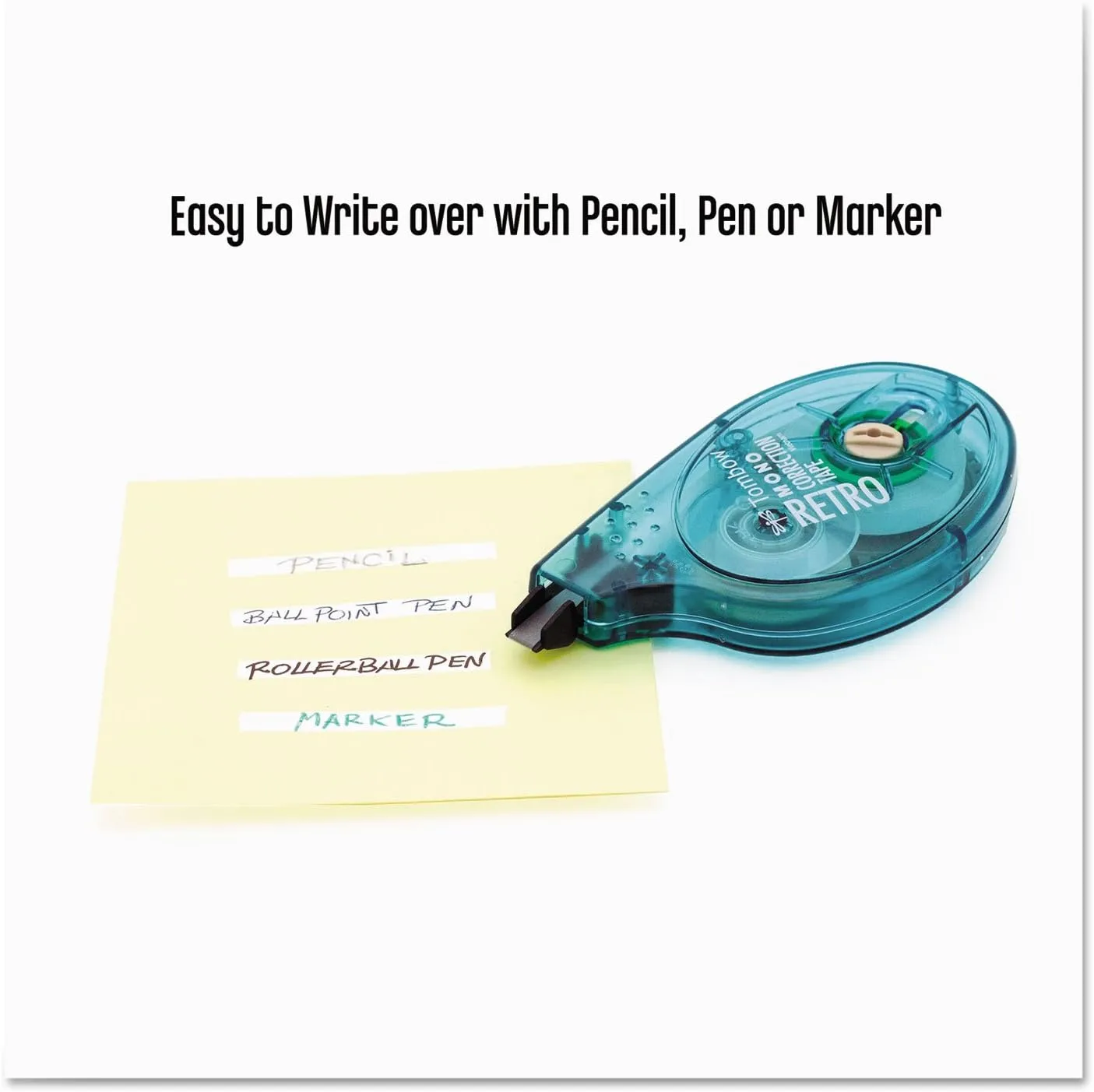 Tombow 68723 MONO Retro Correction Tape, Assorted Colors, 10-Pack