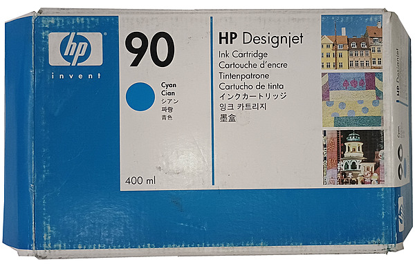 Tinta HP 90 Cyan