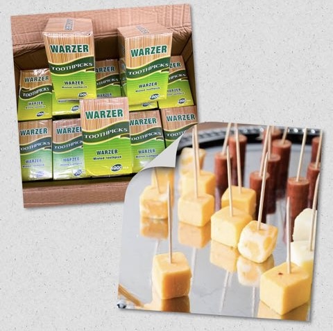 PAPER WRAPPED TOOTHPICKS IN BOX