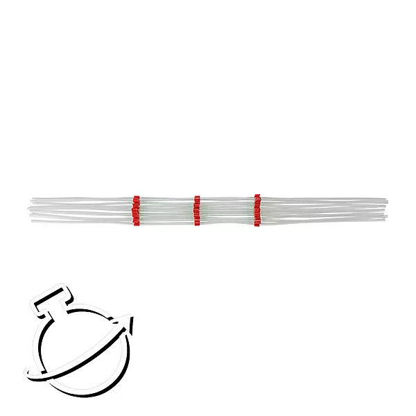 3-stop. Red/Red. PVC paquete 12 unidades
