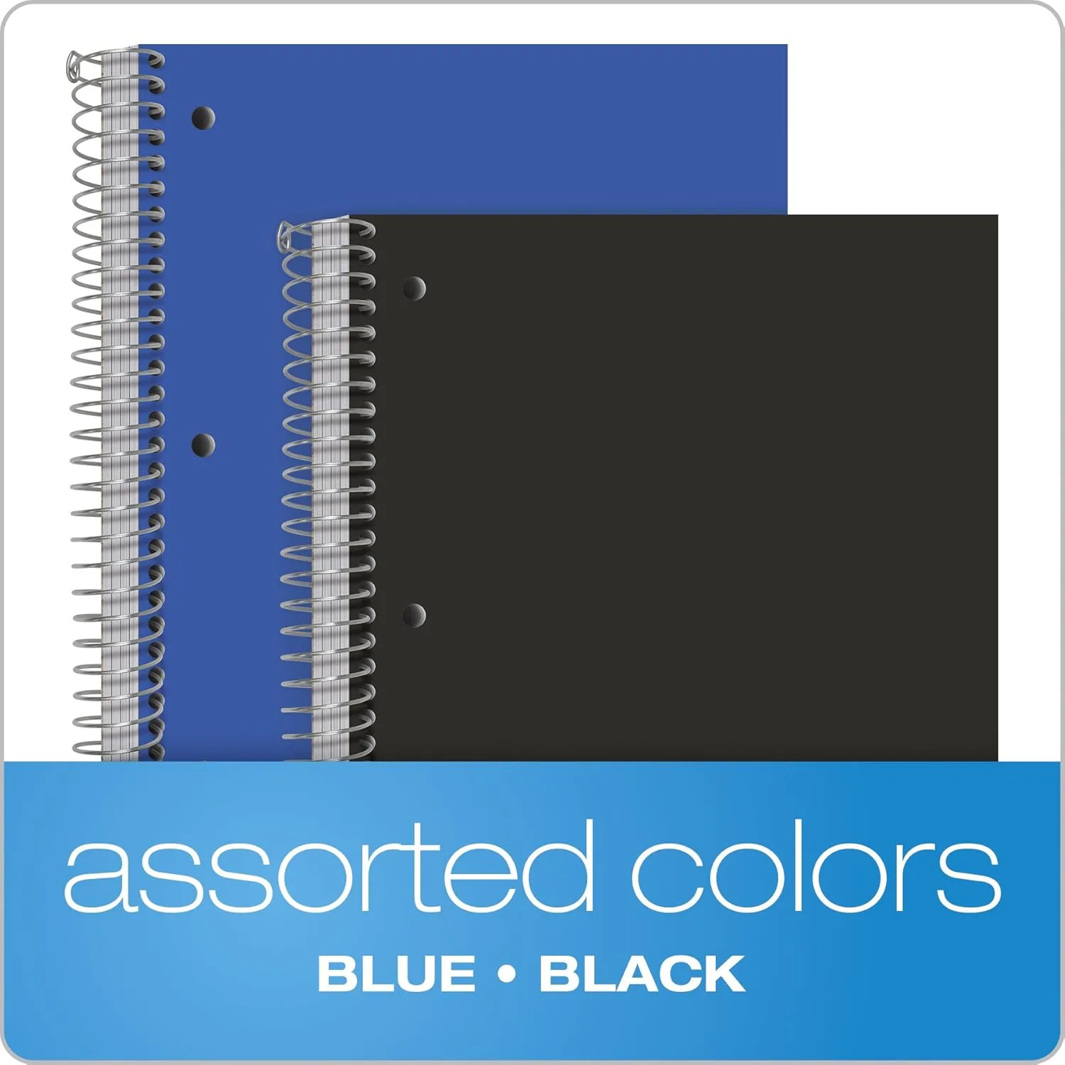 Oxford 5-Subject Spiral Notebooks, Wide Ruled, 200 Sheets, 2-Pack (10387)