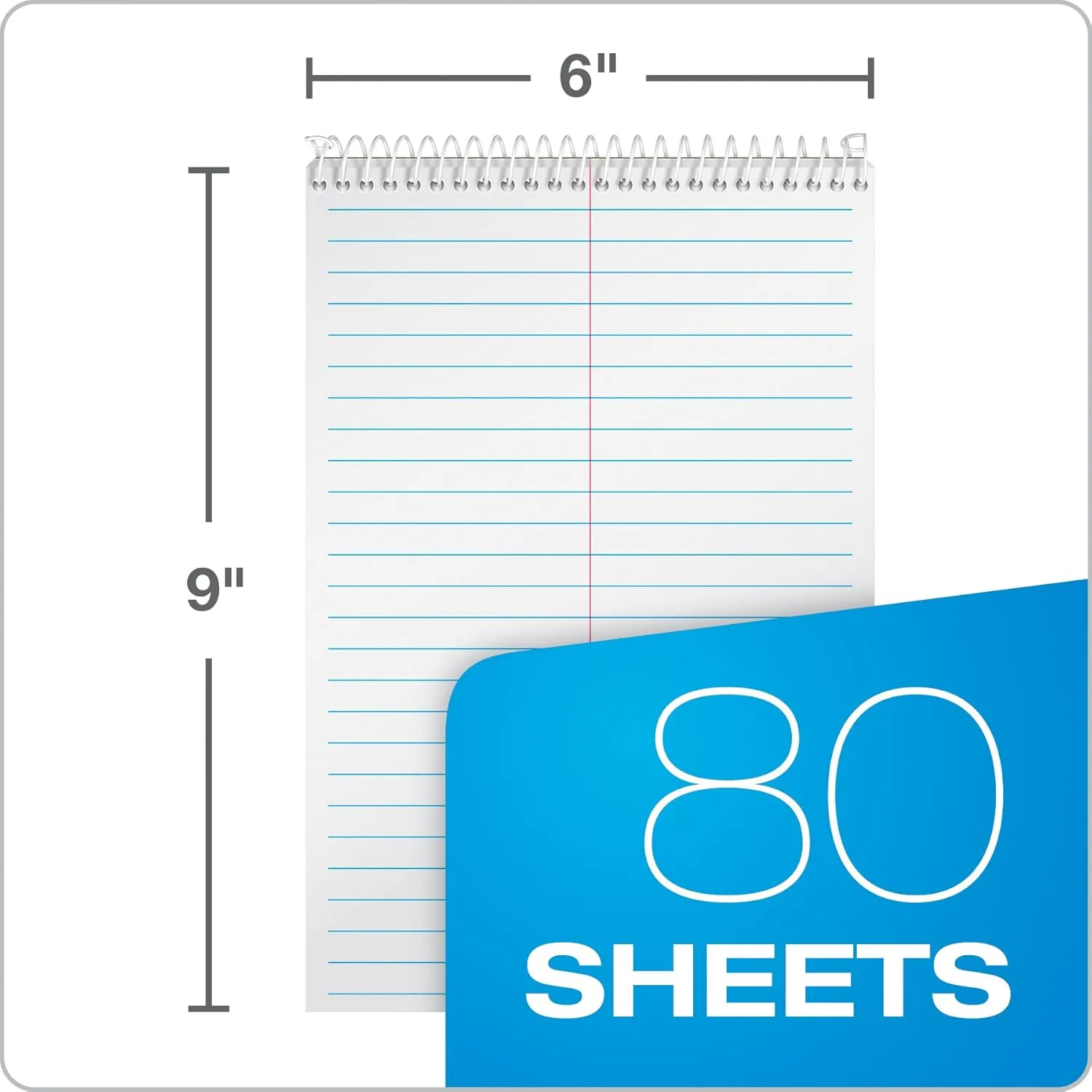 TOPS Steno Books, 6 x 9 in, Gregg Rule, 80 Sheets