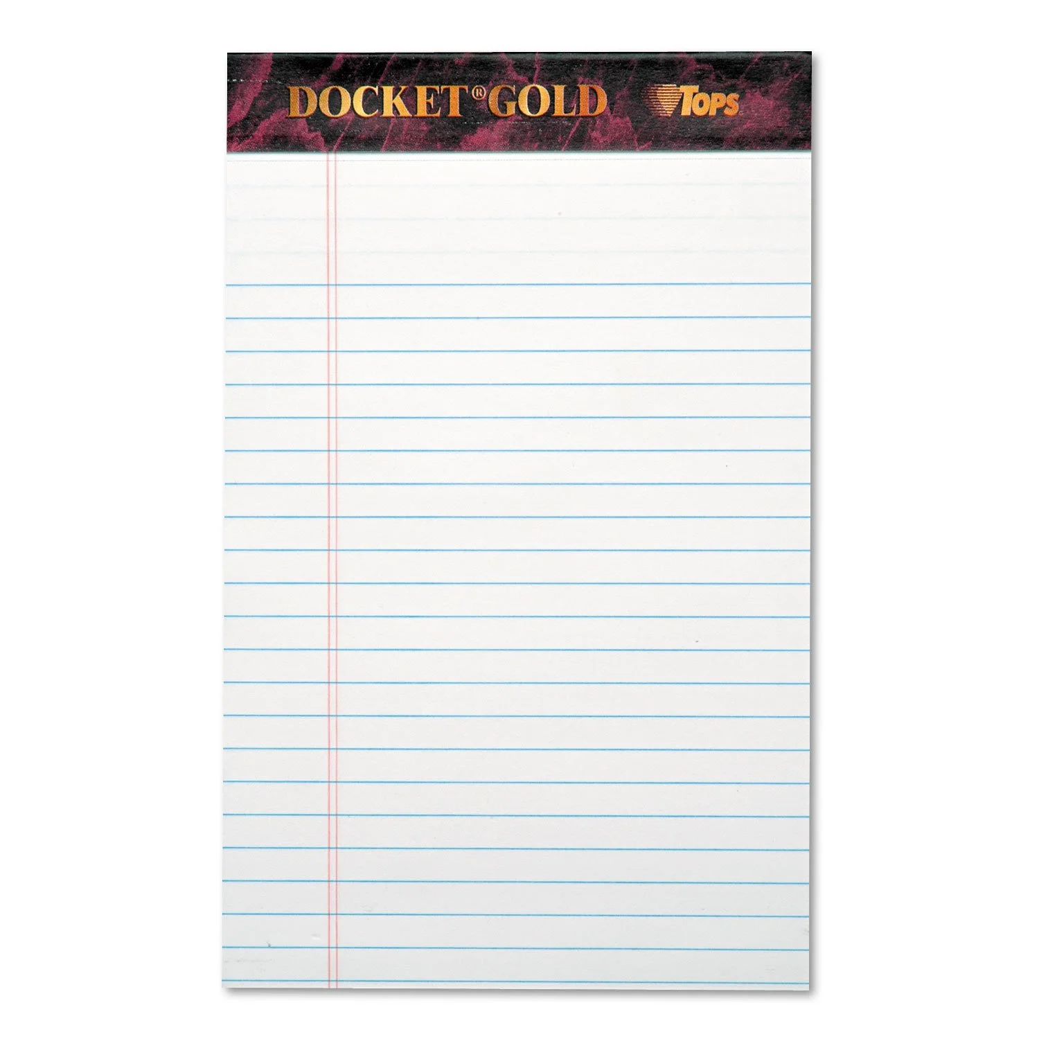 TOPS Tops Docket Gold Jr. Legal Ruled White Legal Pads (TOP63910) 5 x 8 Inch