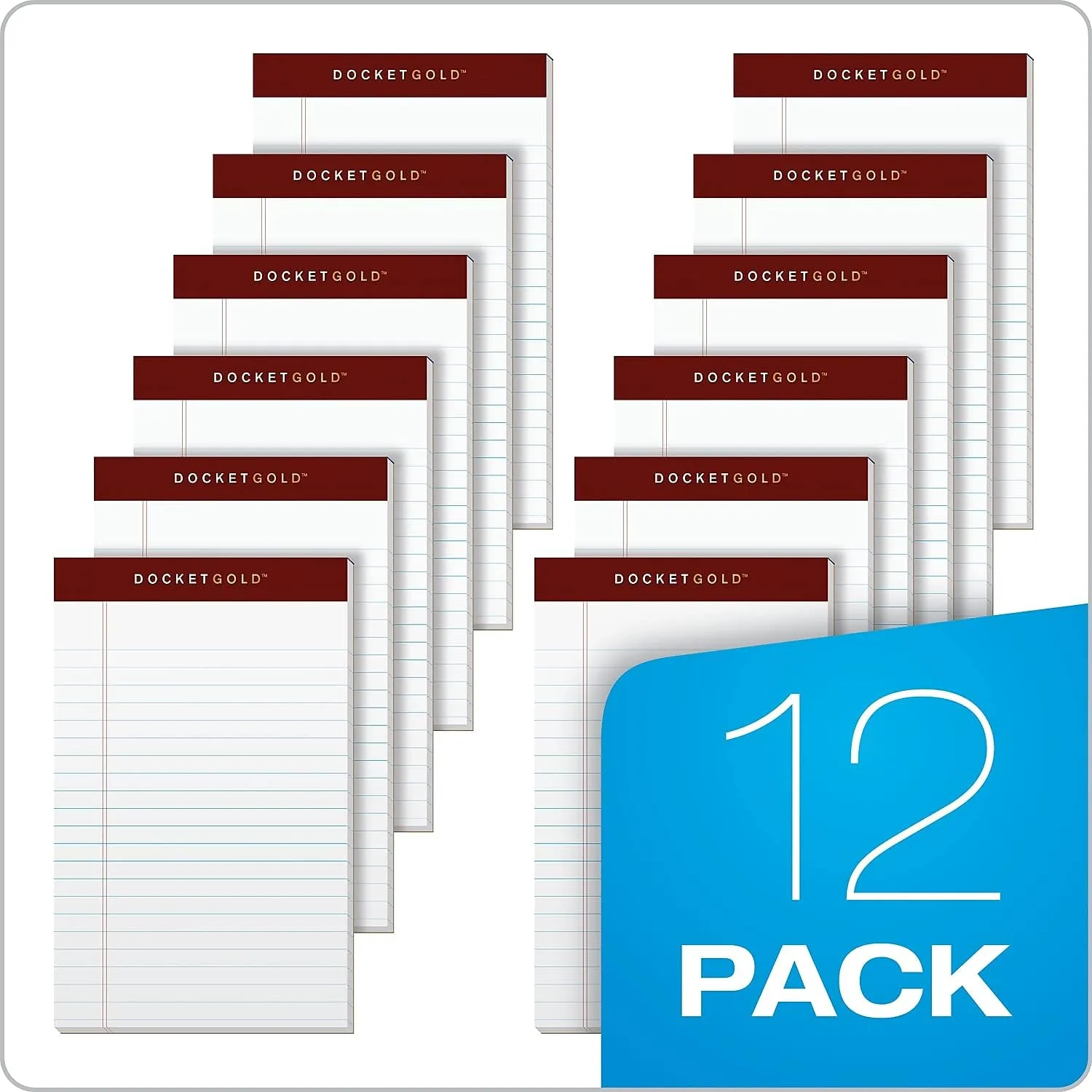 TOPS Tops Docket Gold Jr. Legal Ruled White Legal Pads (TOP63910) 5 x 8 Inch