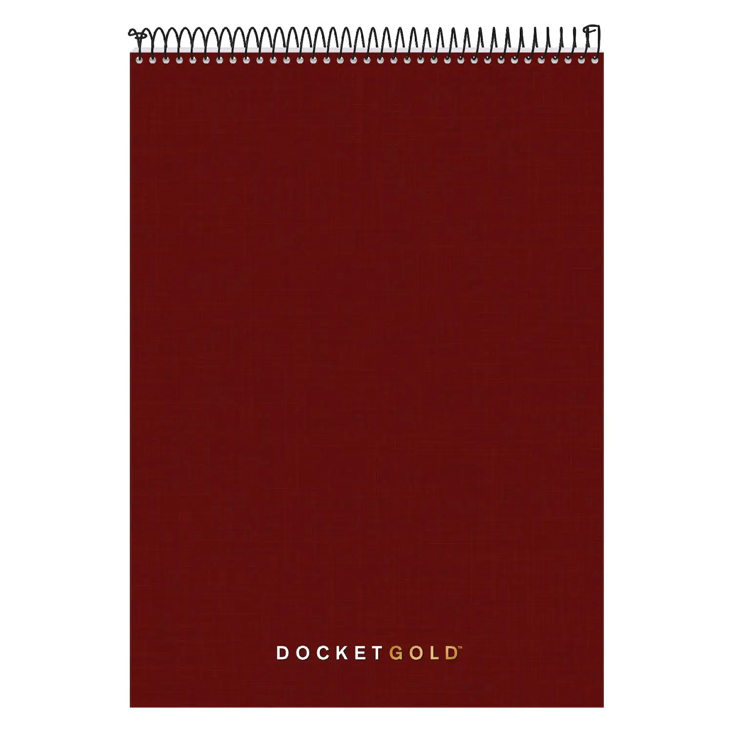 Tops Docket Gold Project Planner, 8-1/2" x 11-3/4", Top-Wire Bound, Project Rule, Burgundy Cover, 70 Sheets (63753)