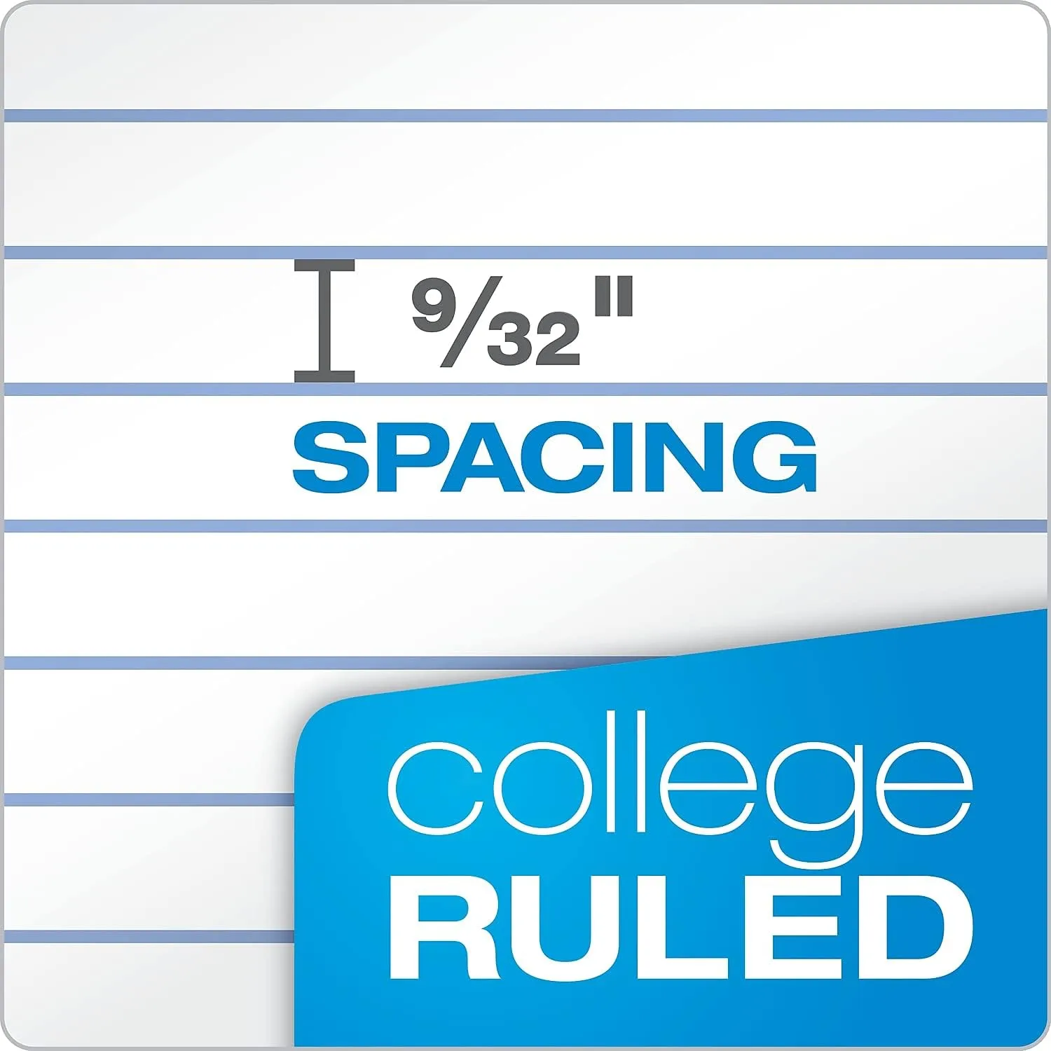 TOPS Docket Writing Pad, 8-1/2" x 11-3/4", College Rule, White Paper, 3-Hole Punched, 100 Sheets (63384)