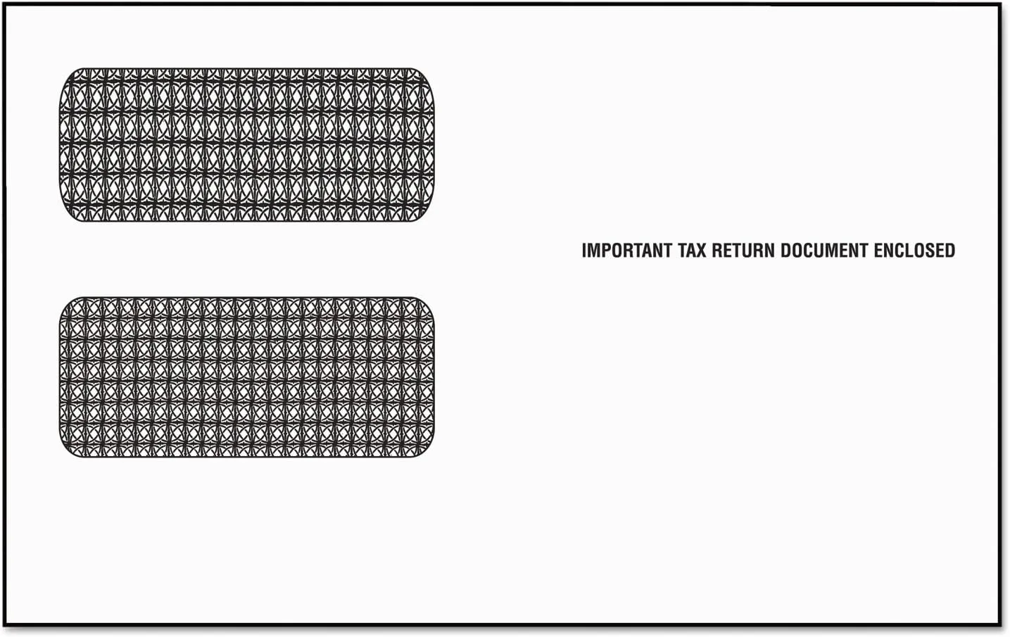 TOPS 2222ES Double Window Tax Form Envelope/1099R/Misc Forms, Self-Seal, 9 x 5 5/8 (Pack of 24)