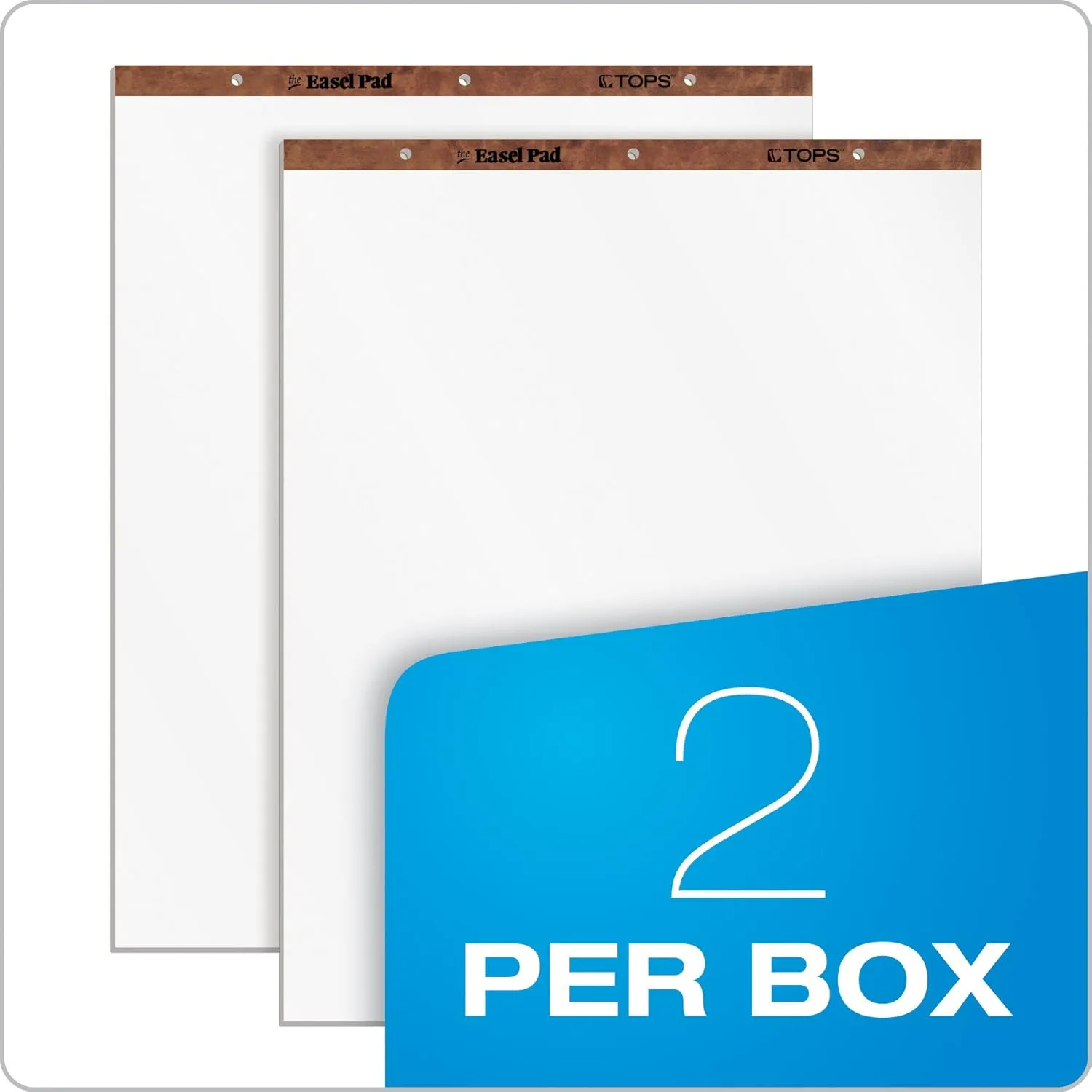 TOPS Easel Pads, 27 x 34 in, 50 Sheets, 2-Pack