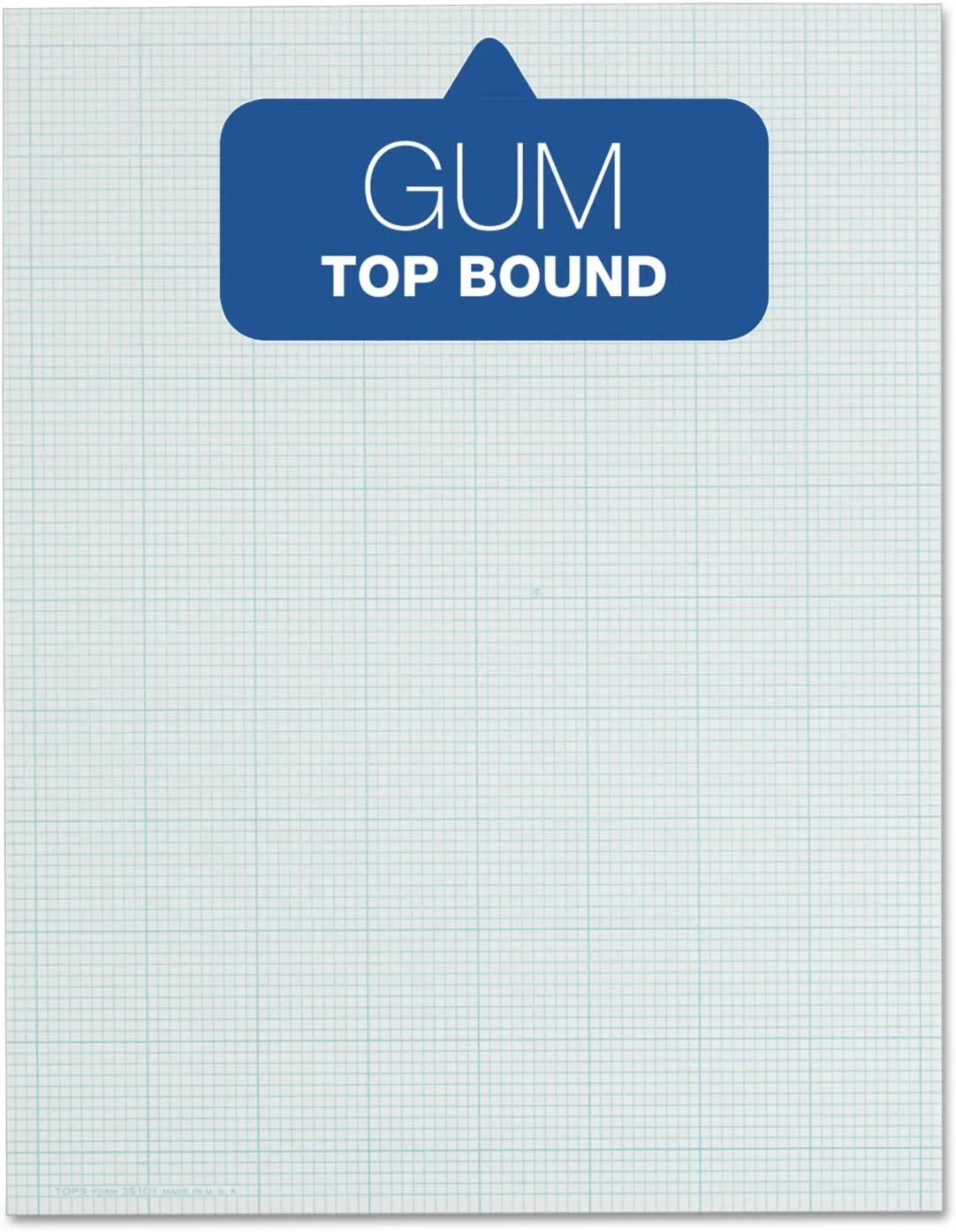 TOPS Cross-Section Pad, 8.5 x 11, 50 Sheets