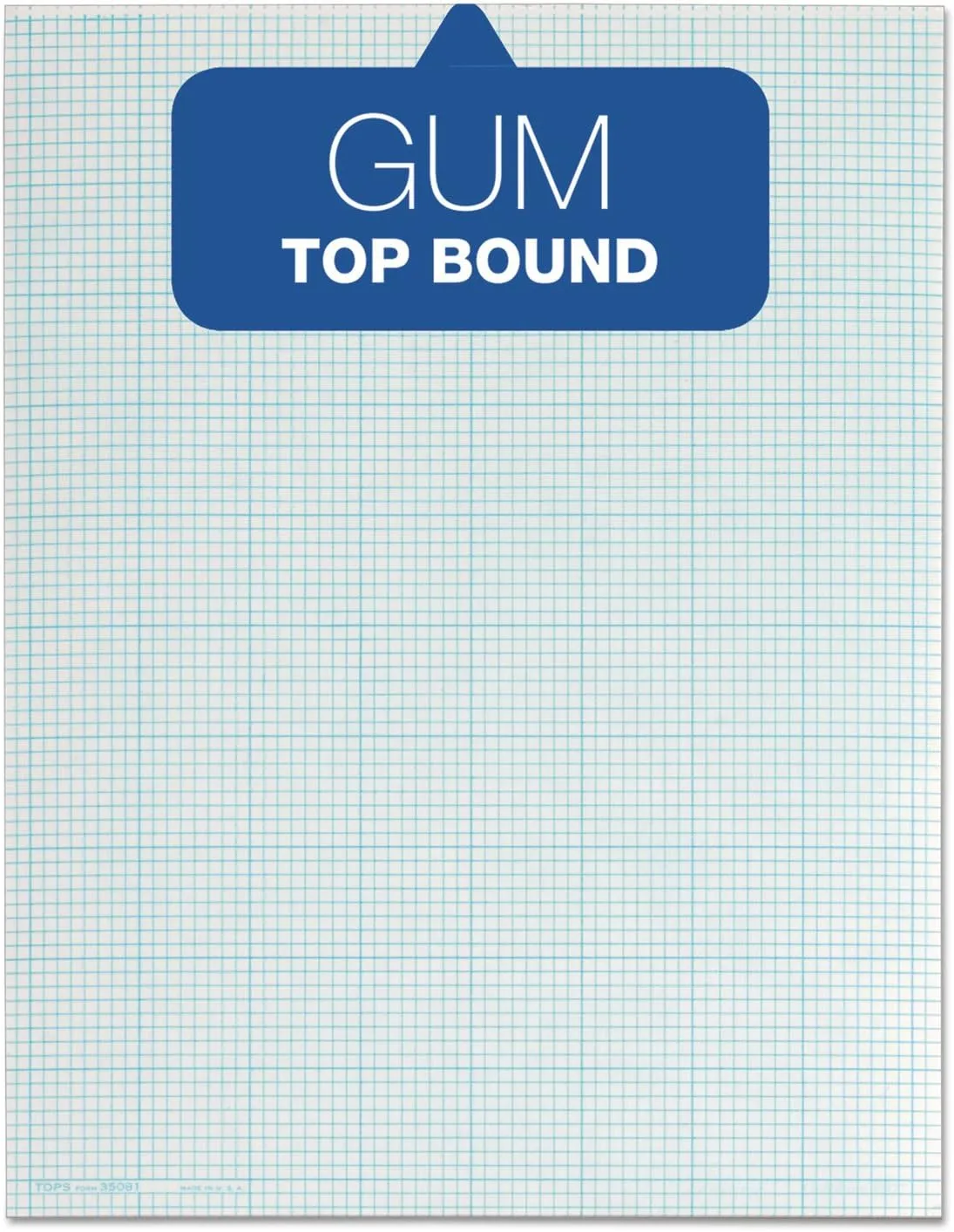 TOPS Cross-Section Pad, 8.5 x 11, 50 Sheets