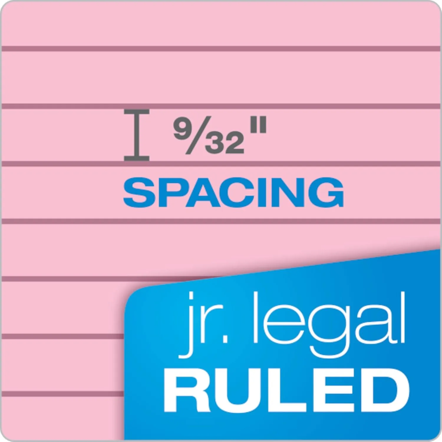 TOPS Prism 5 x 8 Legal Pads, 6-Pack, Narrow Ruled, Assorted Pastel (2 Pink/2 Blue/2 Purple), 50 Sheets
