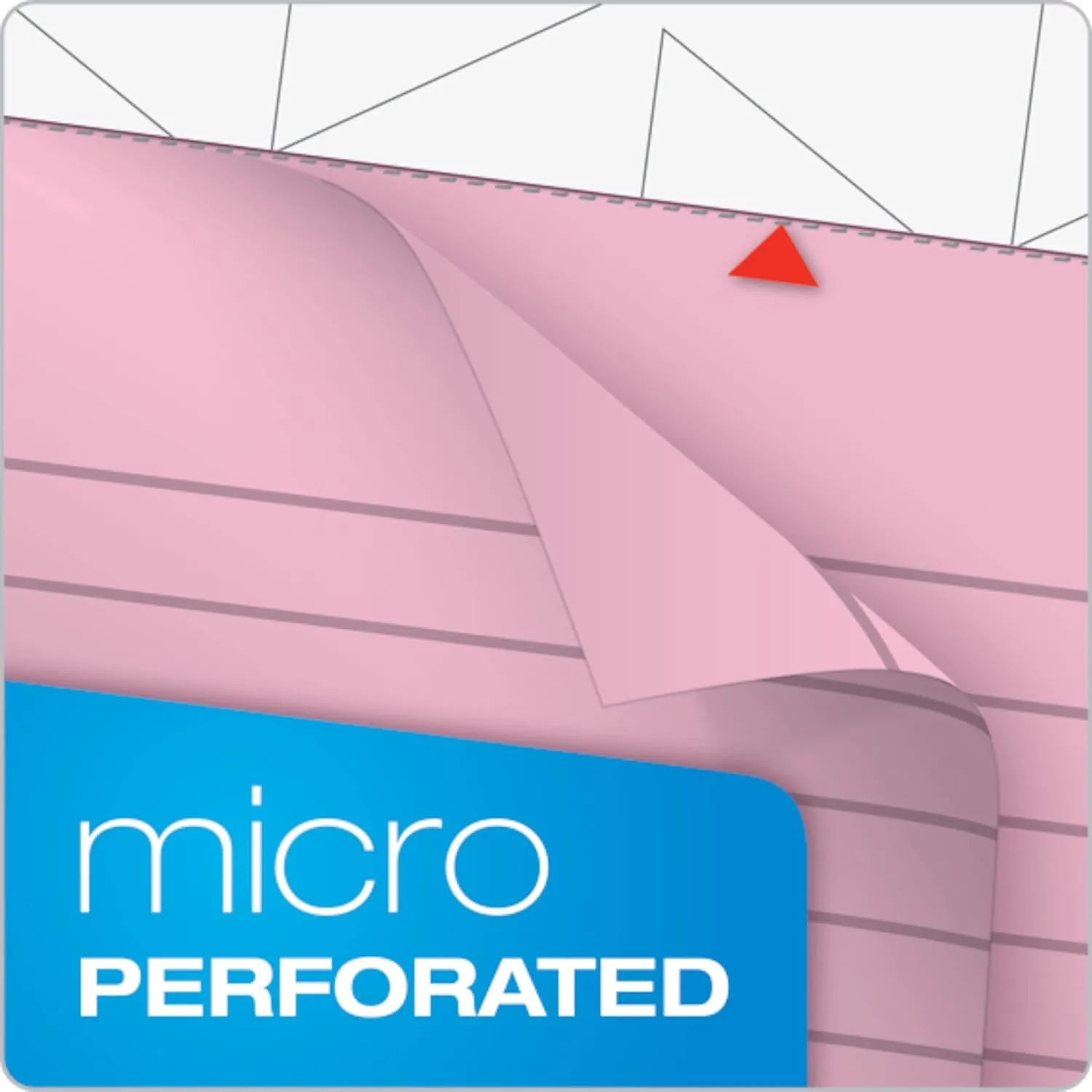 TOPS Prism 5 x 8 Legal Pads, 6-Pack, Narrow Ruled, Assorted Pastel (2 Pink/2 Blue/2 Purple), 50 Sheets