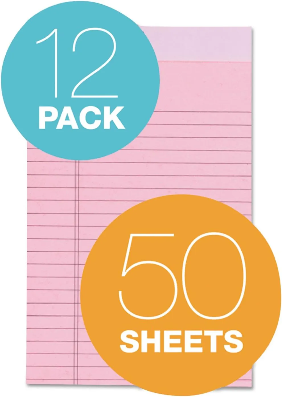 TOPS Prism Jr. Legal Writing Pads, 5 x 8, 50 Sheets