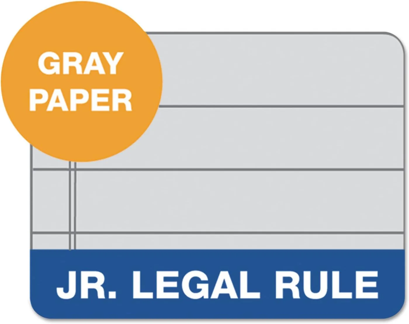 TOPS Prism Jr. Legal Writing Pads, 5 x 8, 50 Sheets