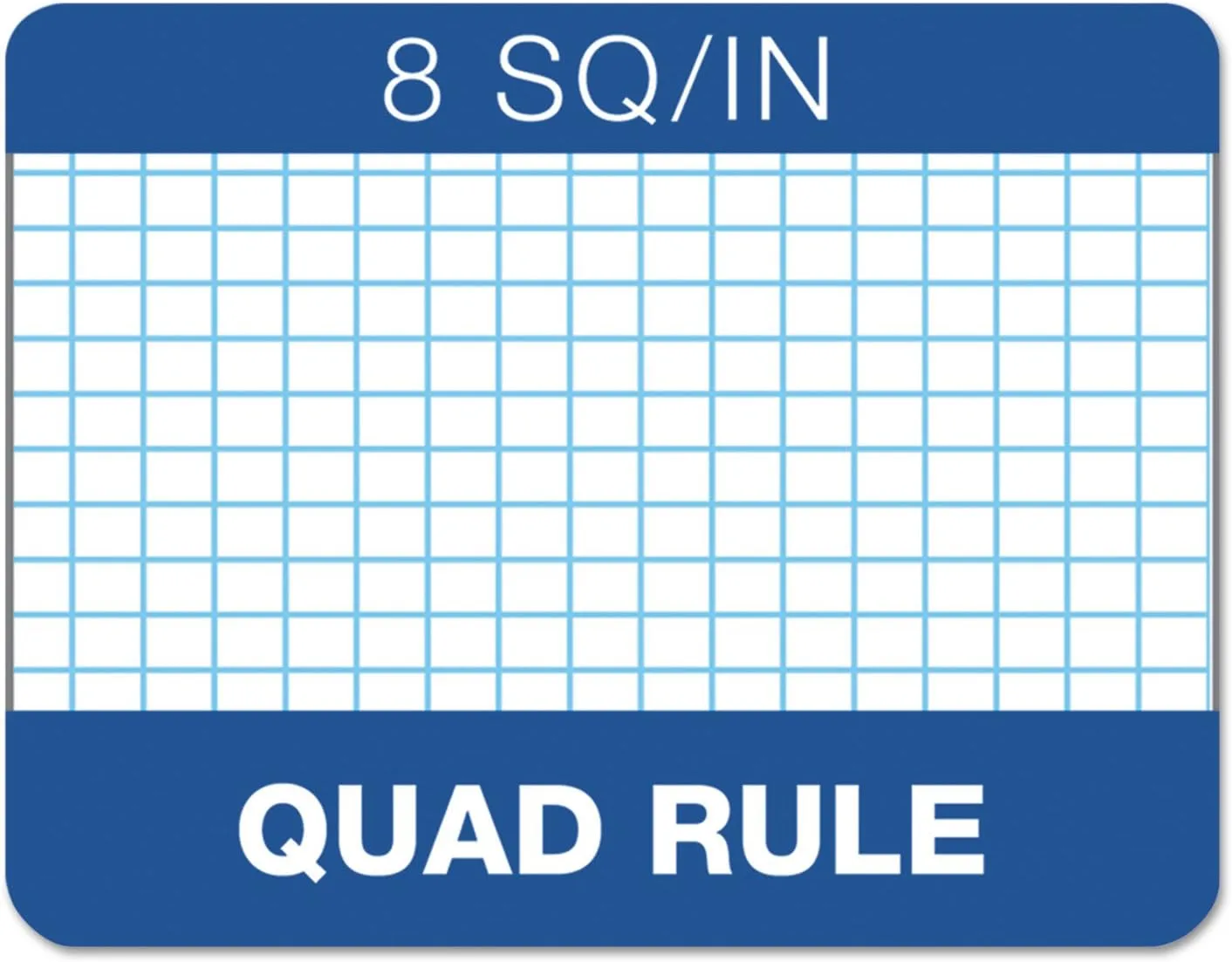 TOPS Quadrille Pads - 8.5 x 11 - 8 sq/in - 50 Sheets