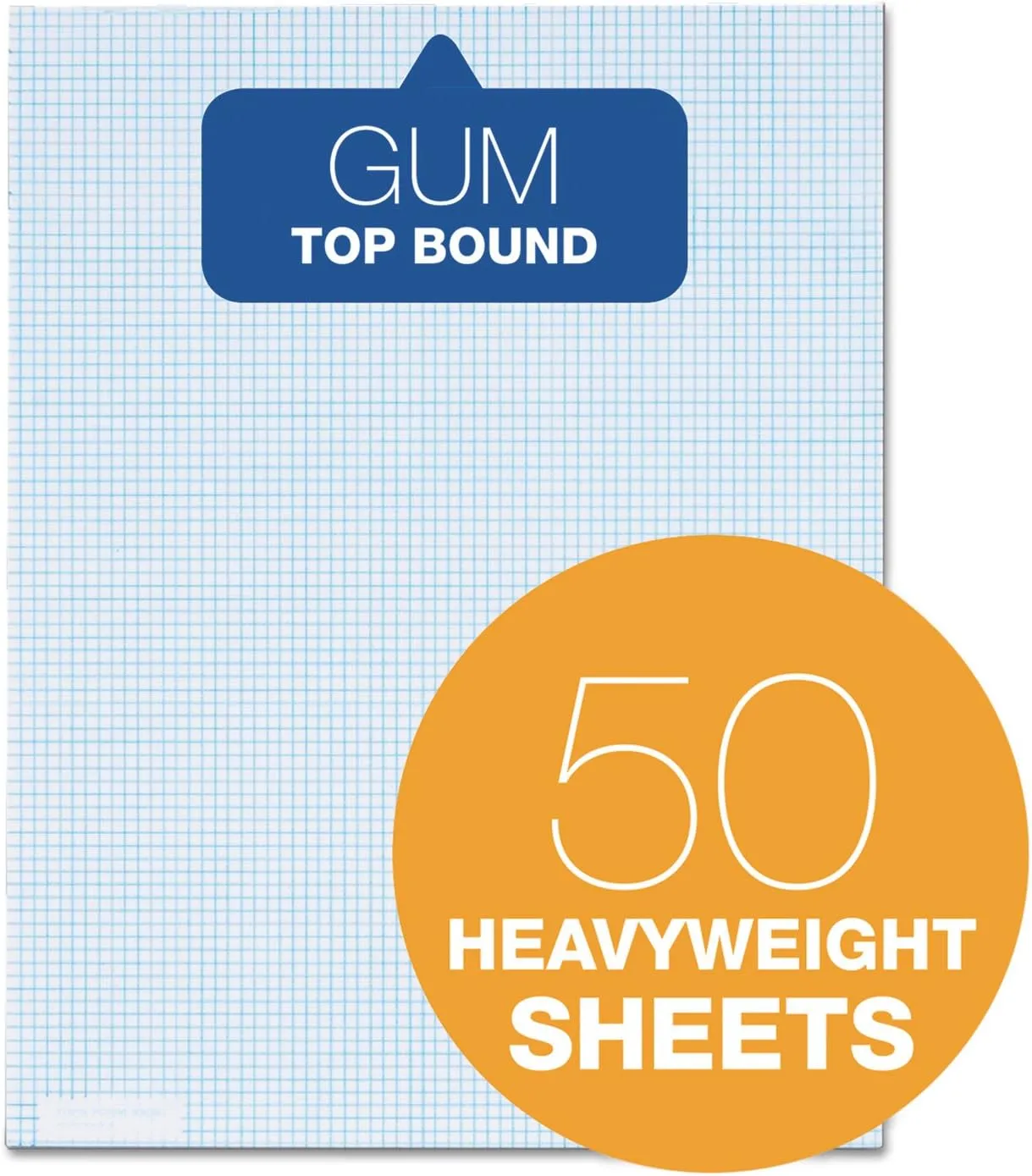 TOPS Quadrille Pads - 8.5 x 11 - 8 sq/in - 50 Sheets