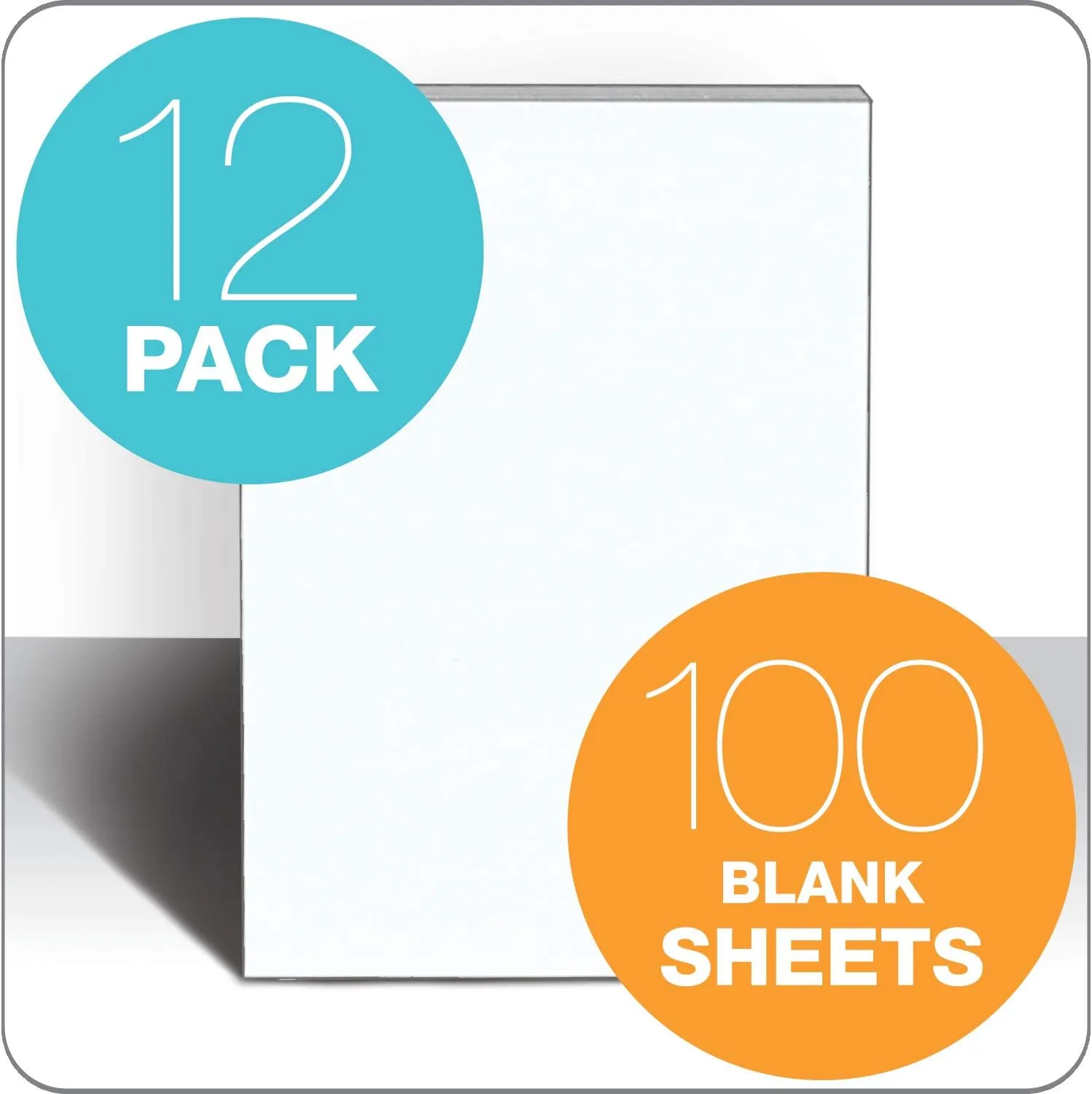 TOPS Second Nature Recycled Scratch Pads, Unruled, 4 x 6, 100 Sheets, Pack of 12