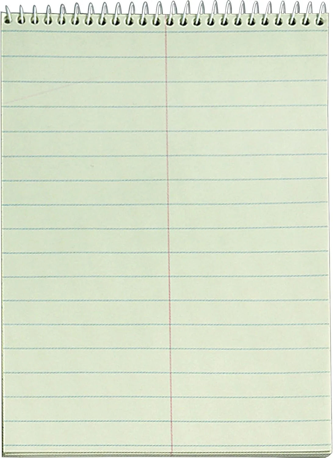 Tops Steno Book, Gregg Rule, 60 Sheets, 6 x 9 Inches, Green Tint (TOP8001), 12-Pack