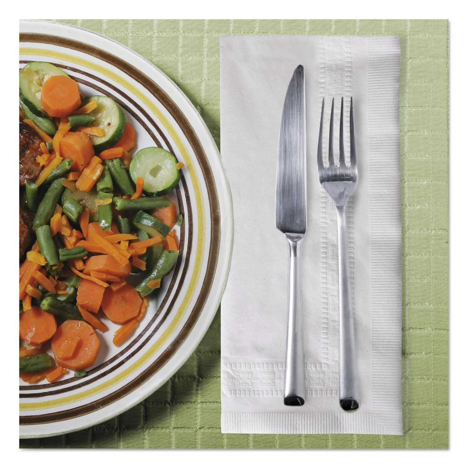 Tork NP528PA Advanced Dinner Napkins, 2-Ply, 15-Inch x 17-Inch, 1/8 Fold, White, 100/PK, 28 PK/CT (TRKNP528PA)