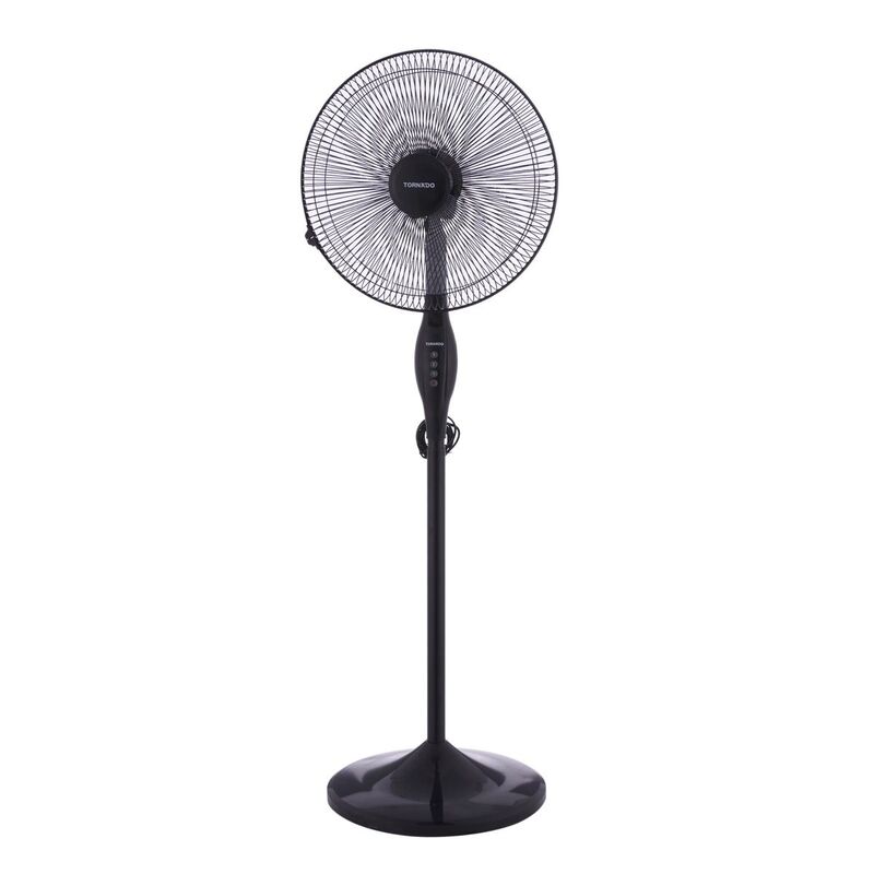 5-Blade Pedestal Fan with 4 Speeds | Powerful & Quiet Cooling for Home or Office