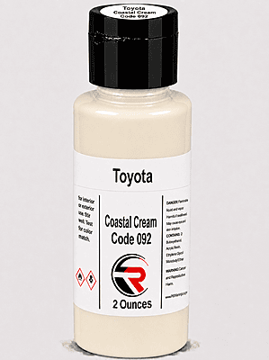 Toyota Coastal Cream Code 092 (TW1-092-02)