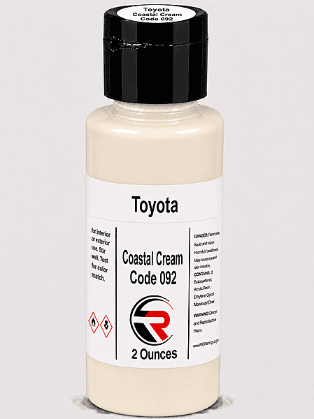 Toyota Coastal Cream Code 092 (TW1-092-02) Toyota Coastal Cream Code 092 (TW1-092-02)