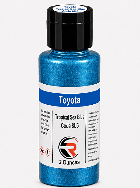 Toyota Tropical Sea Blue Code 8U6 (TB1-8U6-02) Toyota Tropical Sea Blue Code 8U6 (TB1-8U6-02)