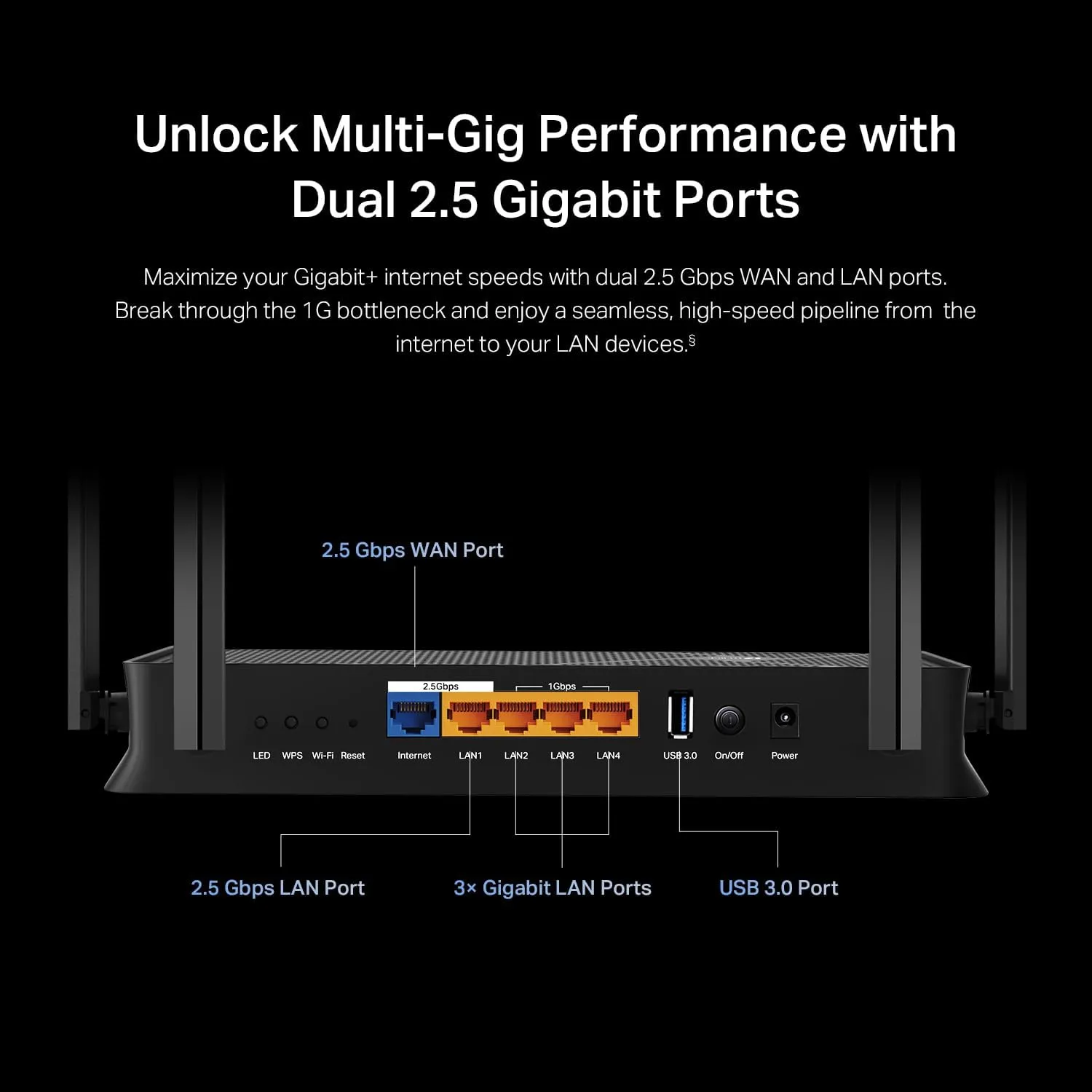 TP-Link Archer BE230 BE3600 Dual-Band Wi-Fi 7 Router