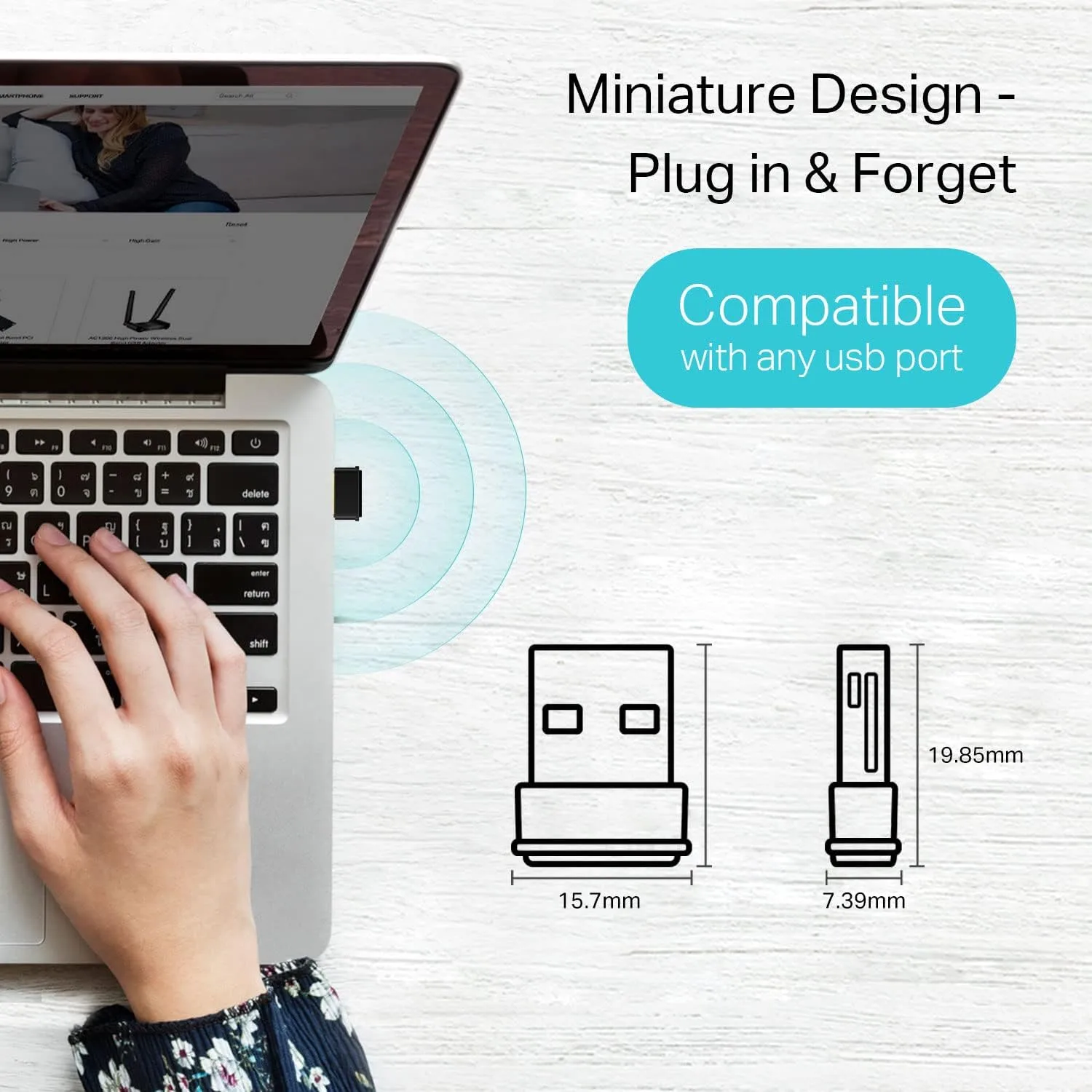 TP-Link Archer Nano USB WiFi Adapter for PC - Dual-Band Travel-Size