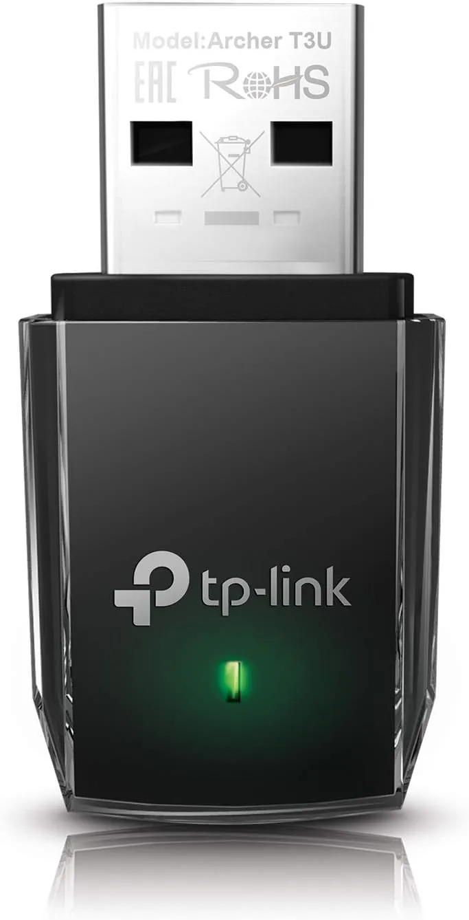 TP-Link AC1300 USB WiFi Adapter(Archer T3U)- 2.4G/5G Dual Band Wireless Network Adapter for PC Desktop, MU-MIMO WiFi Dongle