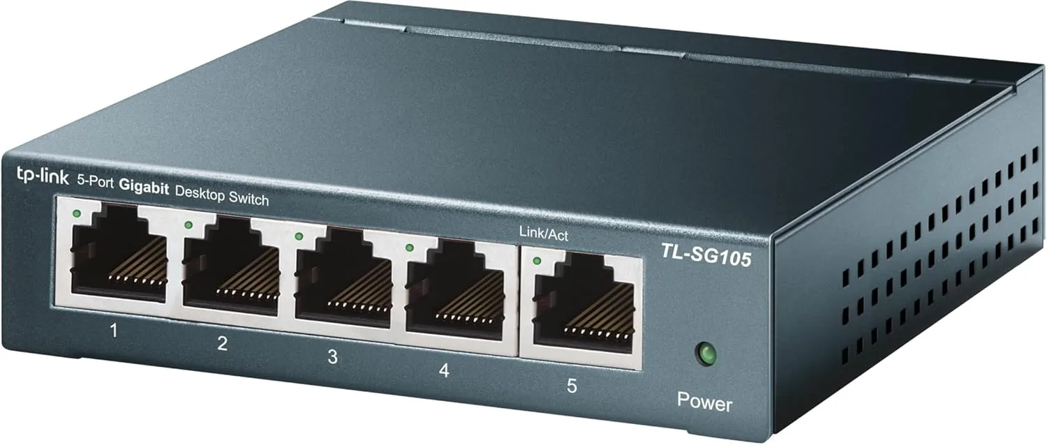 TP-LINK Gigabit Unmanaged Ethernet Switch | Fanless Metal Shielded Ports