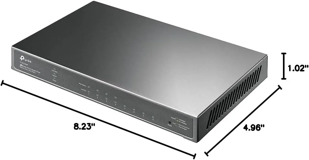 TP-LINK JetStream 8-Port Gigabit Smart Managed PoE Switch