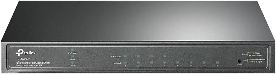 TP-LINK JetStream 8-Port Gigabit Smart Managed PoE Switch