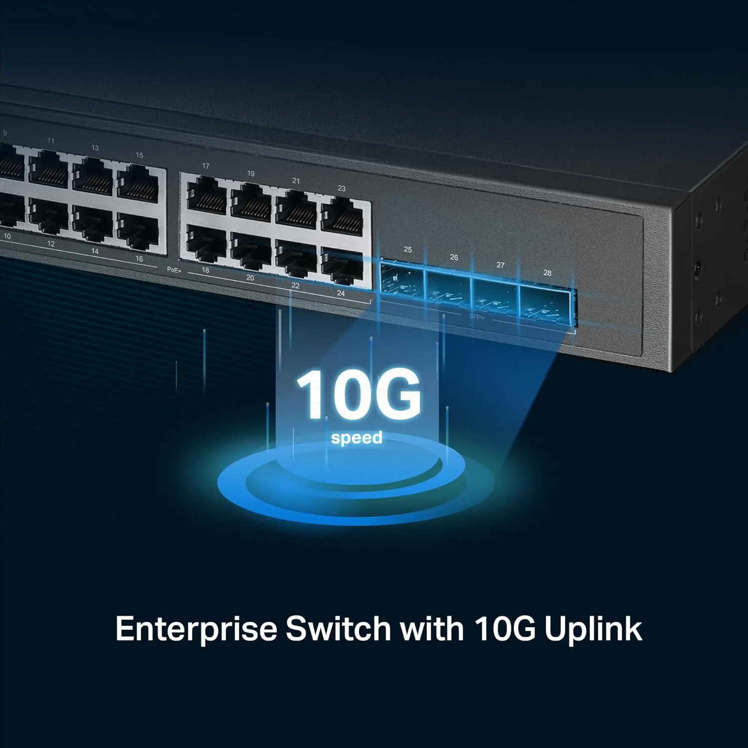 TP-LINK L2+ Managed PoE Switch with 4 x 10Gb SFP+