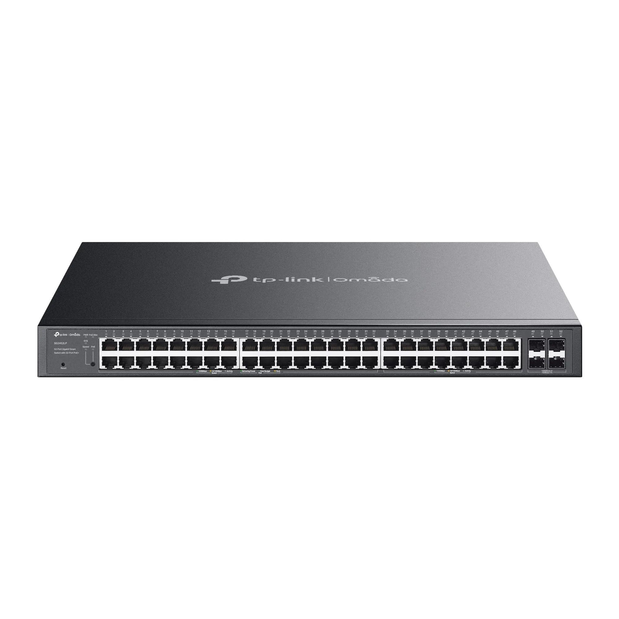 TP-Link 48 Port PoE Gigabit Switch(SG2452LP) | 32 PoE+ Ports, 16 Non-PoE Ports