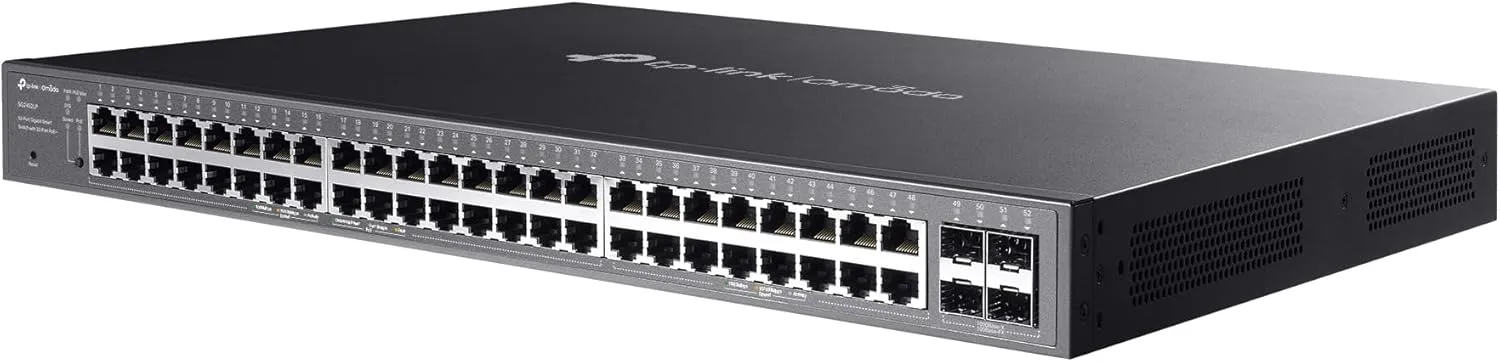 TP-Link 48 Port PoE Gigabit Switch(SG2452LP) | 32 PoE+ Ports, 16 Non-PoE Ports