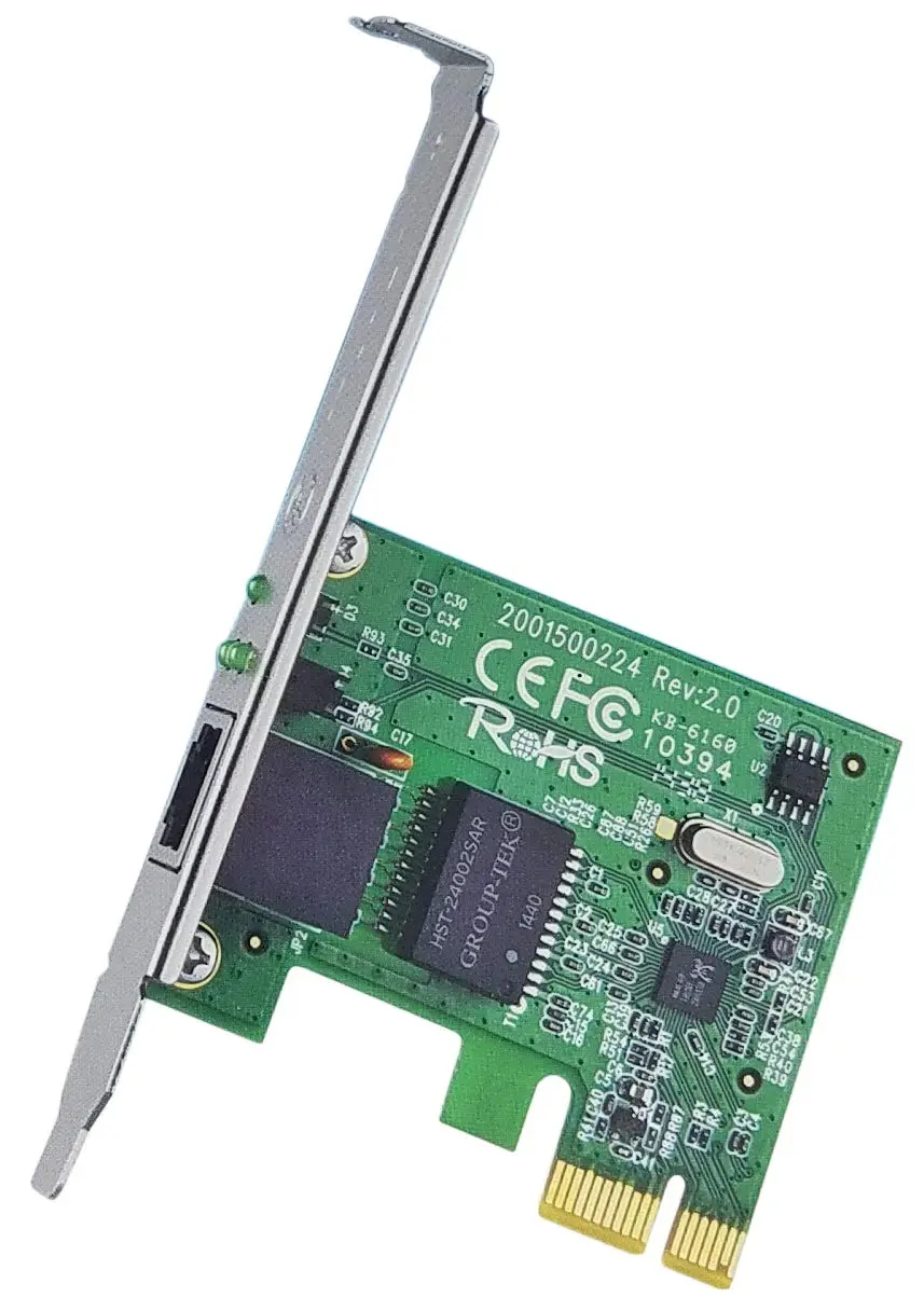 TP-Link WiFi Range Extender 10/100/1000Mbps Gigabit PCI Express Network Ethernet Card Adapter. Model # TG-3468 Version 2.0
