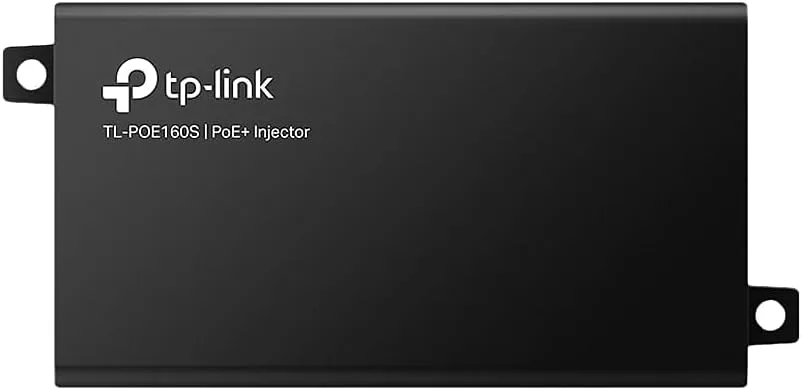 TP-Link TL-PoE160S | 802.3at/af Gigabit PoE Injector | Non-PoE to PoE Adapter | Supplies PoE (15.4W) or PoE+ (30W) | Plug