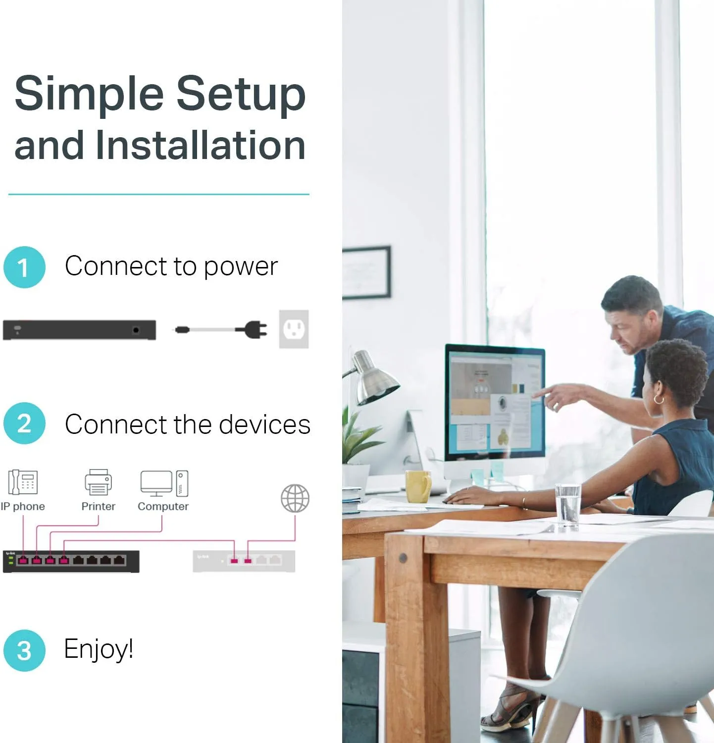 TP-Link 8-Port Gigabit PoE/PoE+ Unmanaged Switch