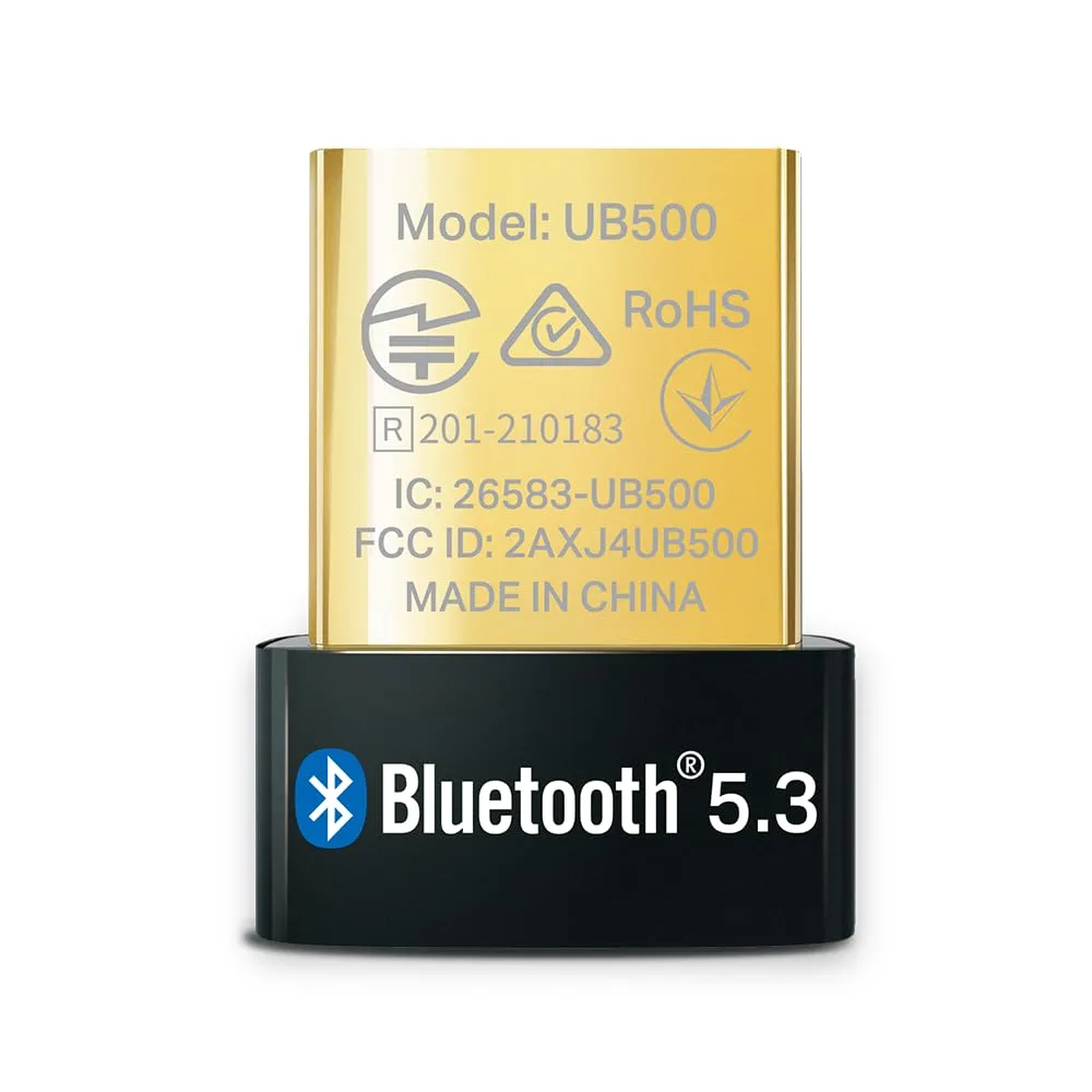 TP-Link USB Bluetooth Adapter for PC, Bluetooth 5.0/5.3 Dongle Receiver, Plug and Play, Nano Design, EDR & BLE