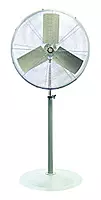 TPI Corporation ACU-30-P Unassembled Industrial Circulator and Pedestal Mount, Single Phase, 30" Diameter, 120 Volt,Grey